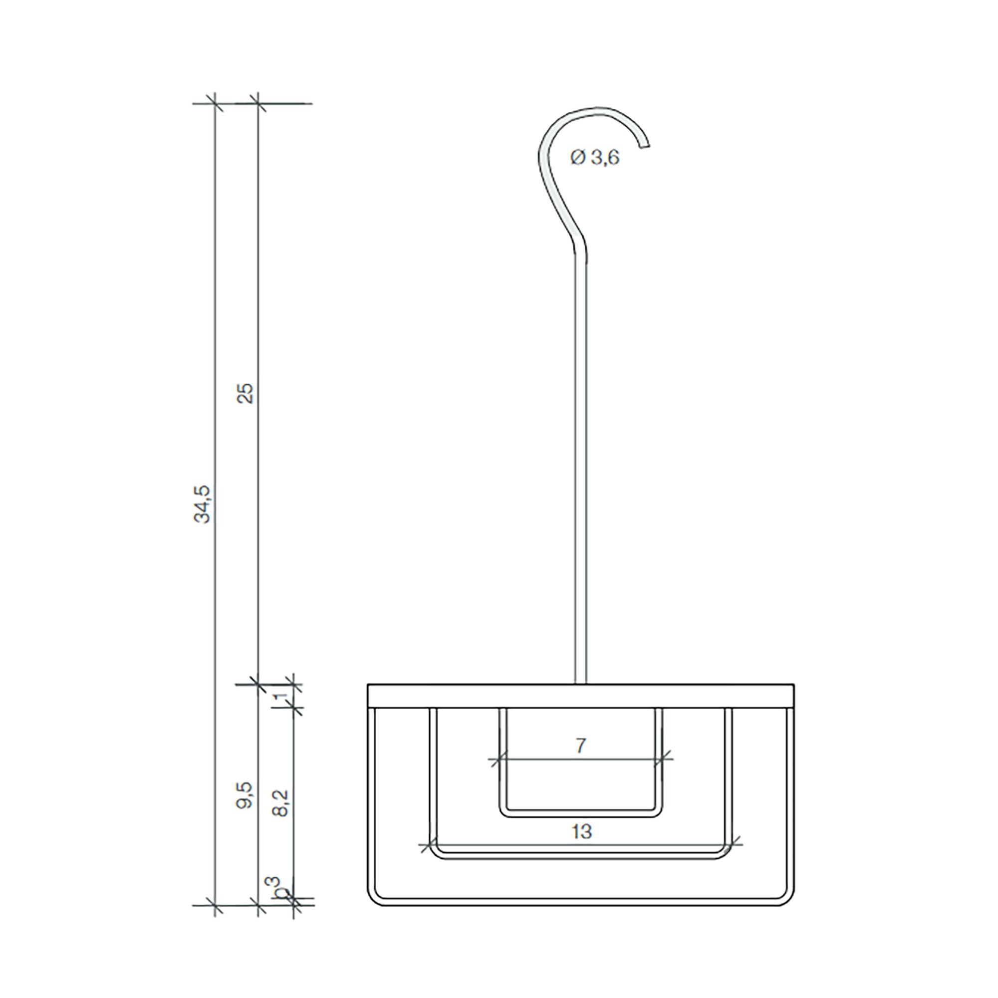 DW 226  Hang-Up Shower Basket