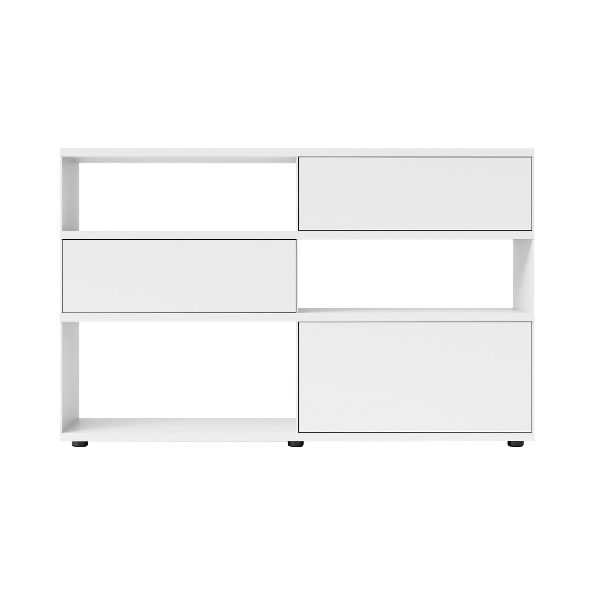 Flow Q Sideboard with 2 Drawers and Flap Door 160x99x40cm