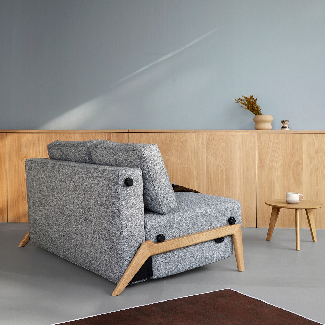 Cubed 140 Sofa Bed Oak 148x98cm