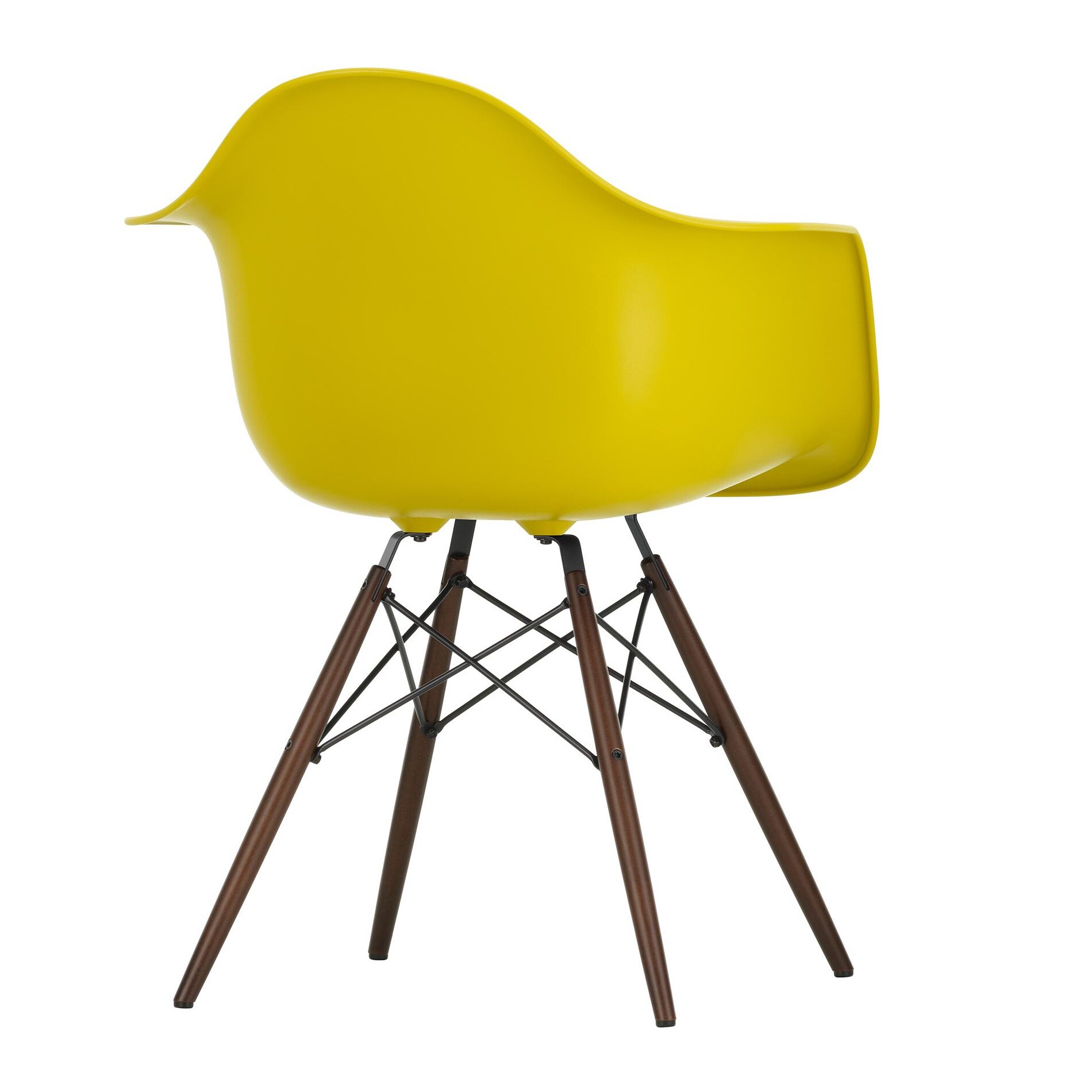 Eames Plastic Armchair DAW RE Dark Maple Base