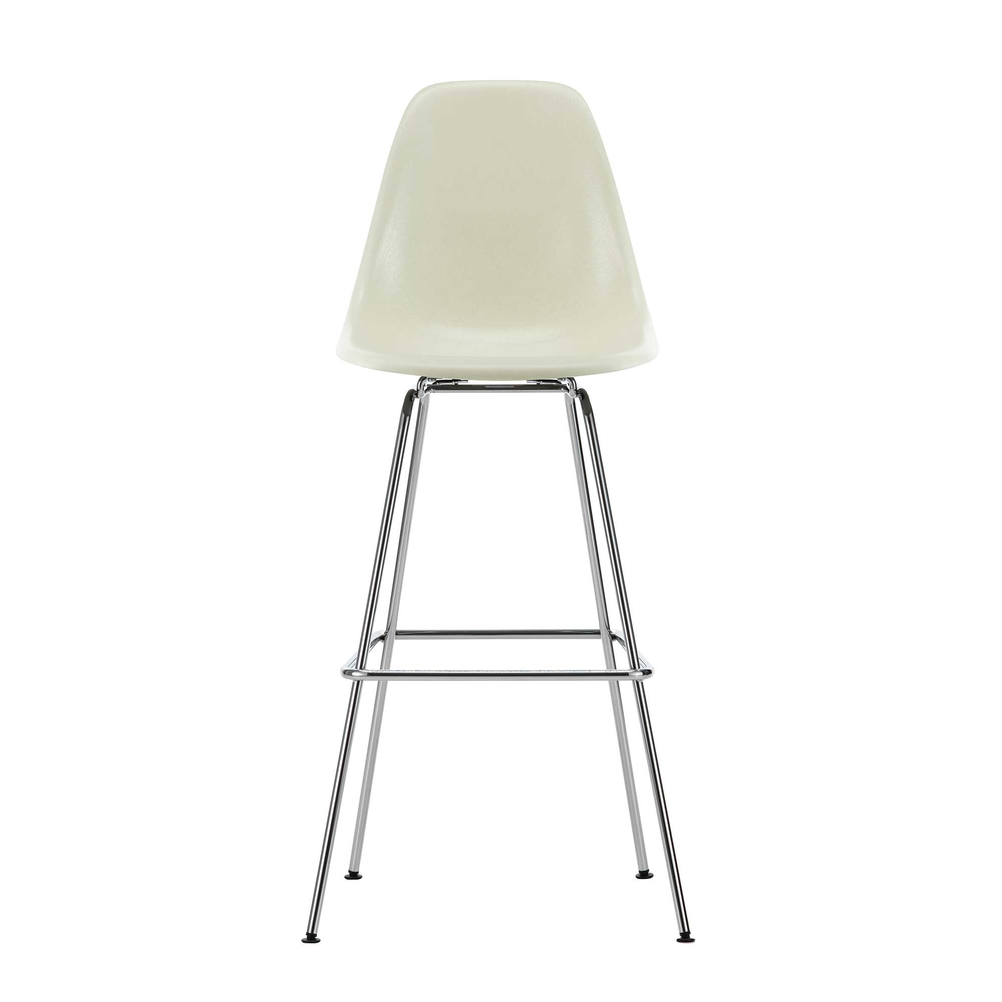 Eames Fiberglass Bar Chair High Chromed