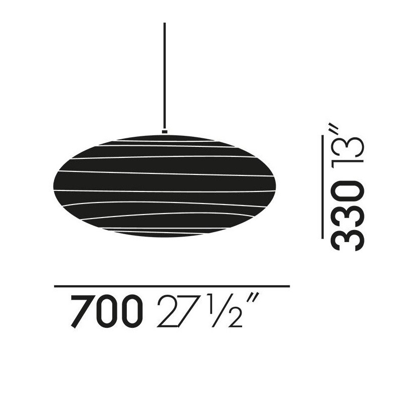 Akari EN Suspension Lamp Oval