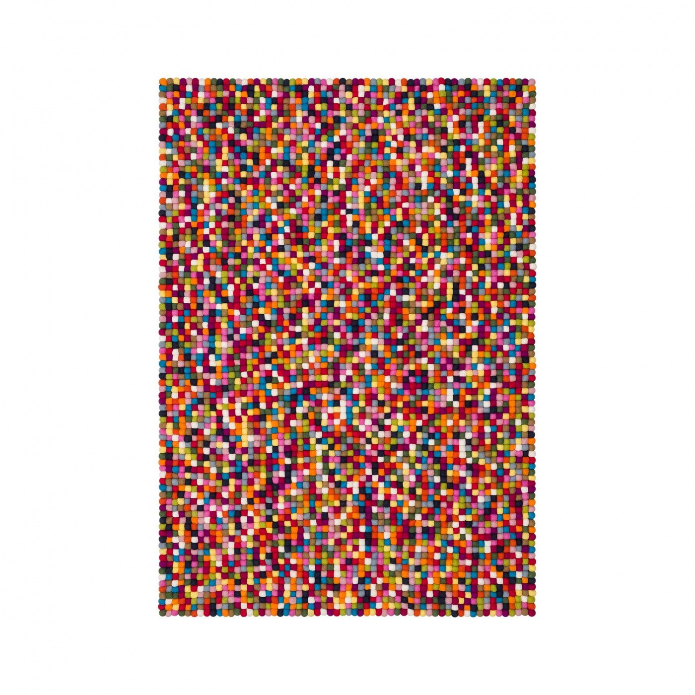 Lotte Felt Ball Rug rectangular
