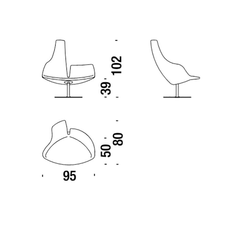 Fjord Relax Swivel Armchair