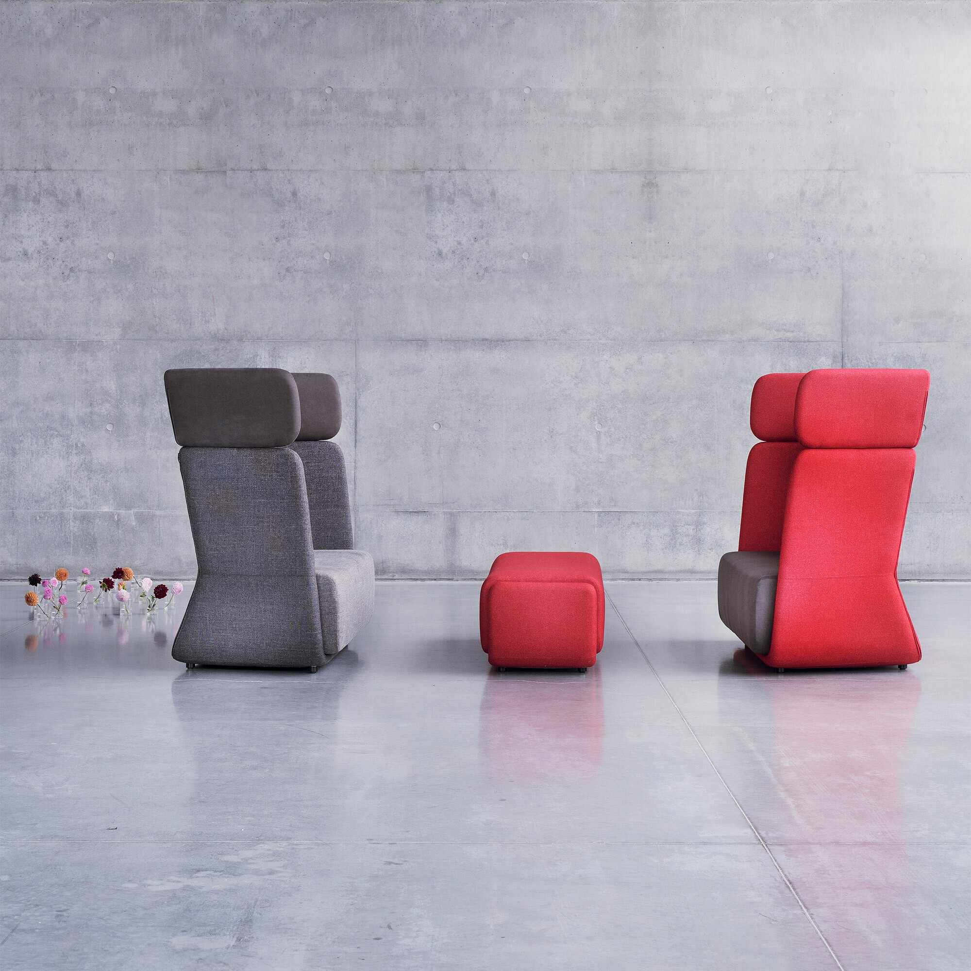 Basket Sofa with High Back