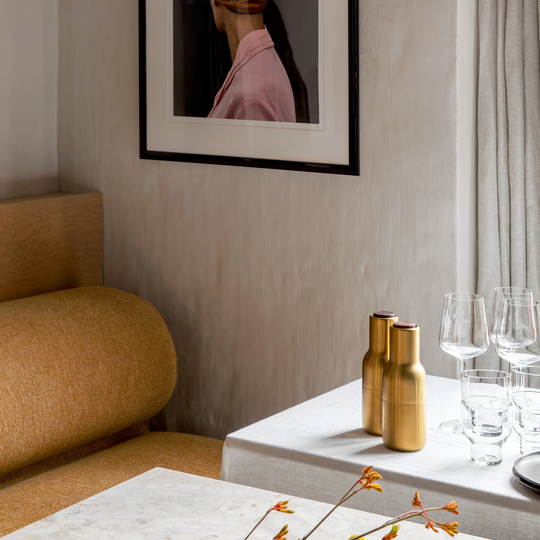 Bottle Grinder Set of 2 Brass