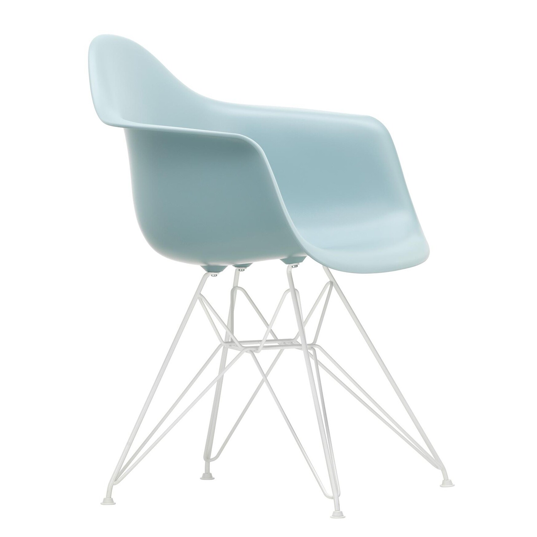 Eames Plastic Armchair DAR RE White Base