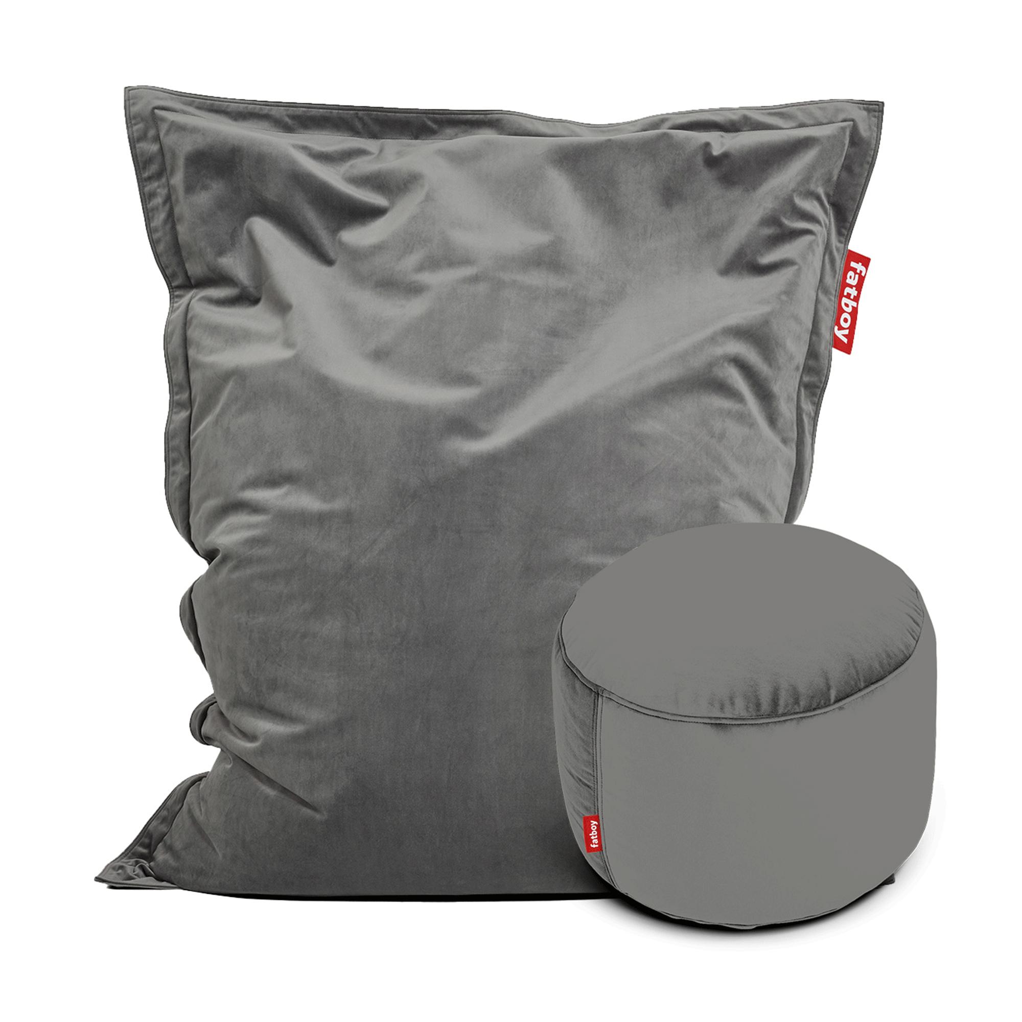 Original Slim Velvet Beanbag incl. Point Pouf Velvet