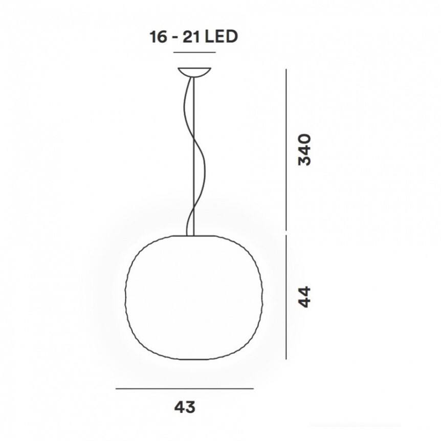 Gem LED Suspension Lamp