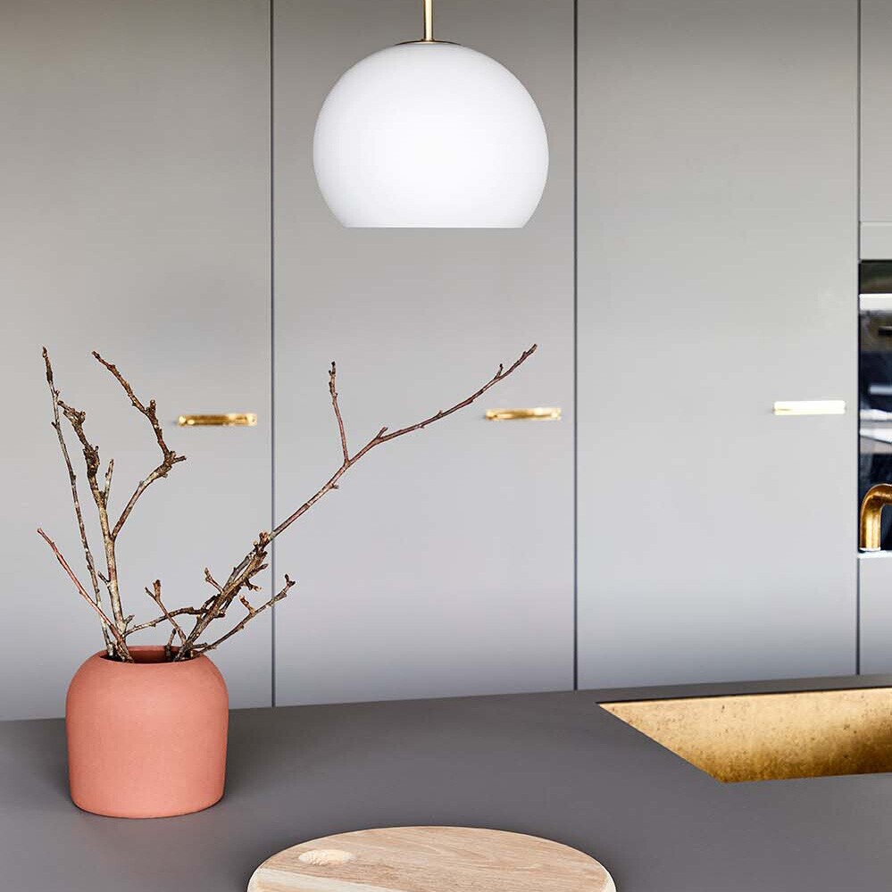 Ball Suspension Lamp Glass Ø 18cm