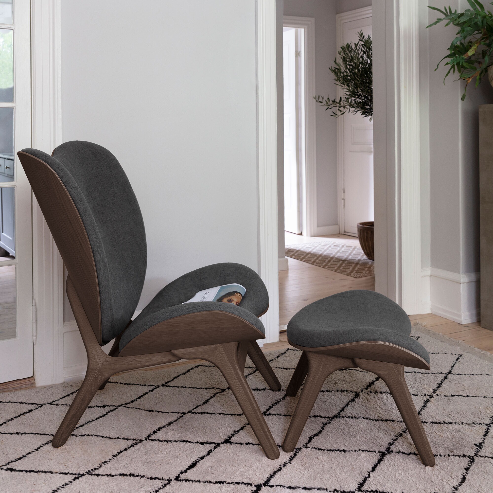 A Conversation Piece Ottoman Dark Oak