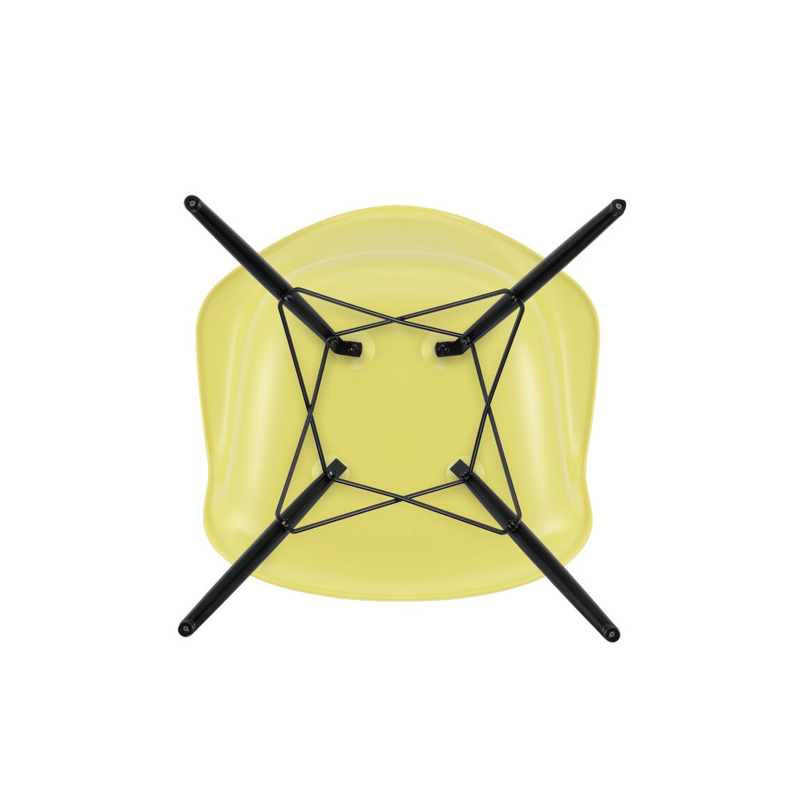 Eames Plastic Armchair DAW RE Black Maple Base