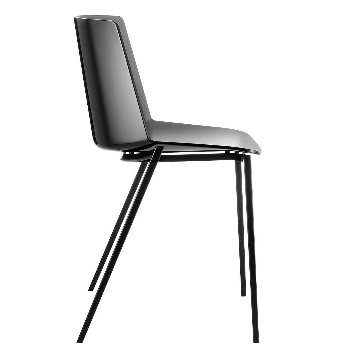 Aiku Chair Wedge-Shaped Base Graphite Grey