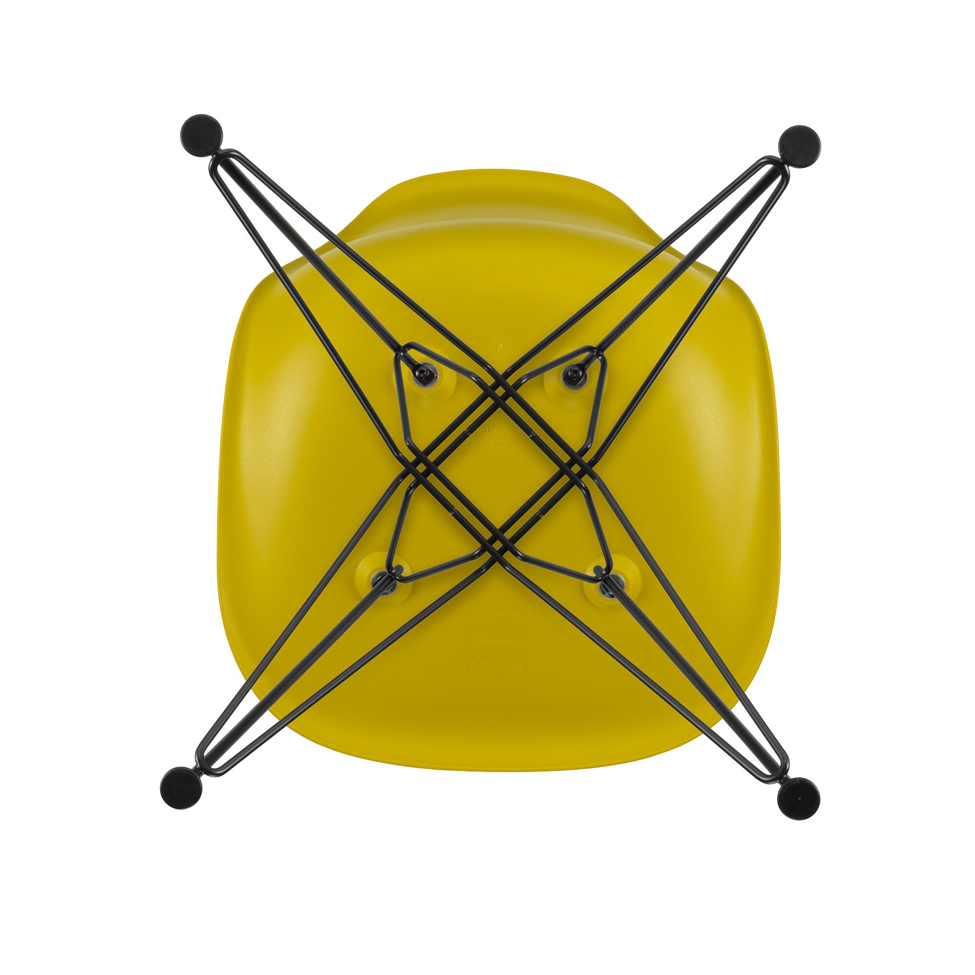 Eames Plastic Side Chair DSR RE Black Base