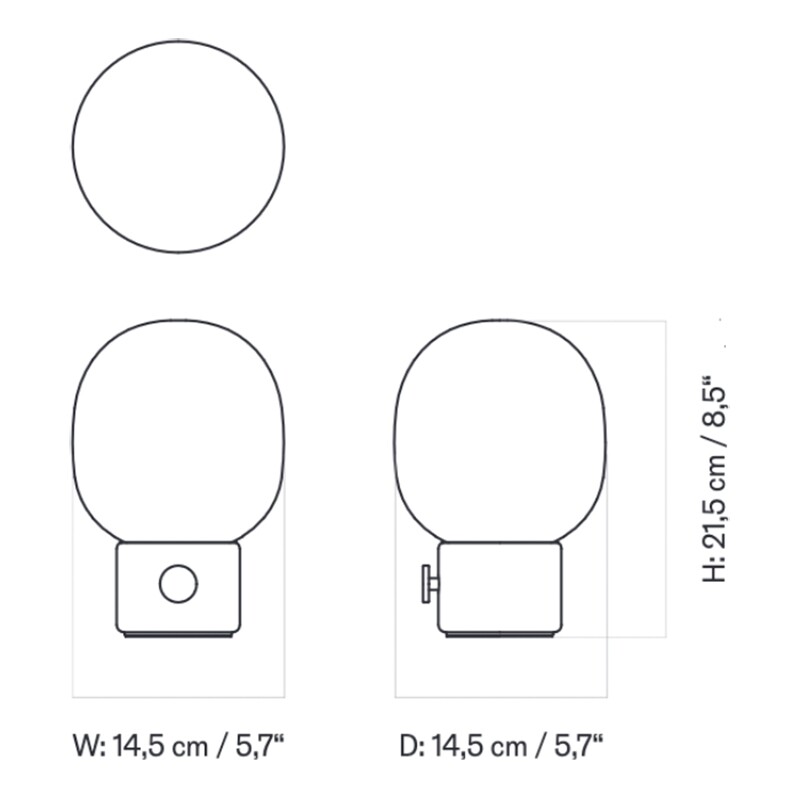 JWDA Battery Table Lamp