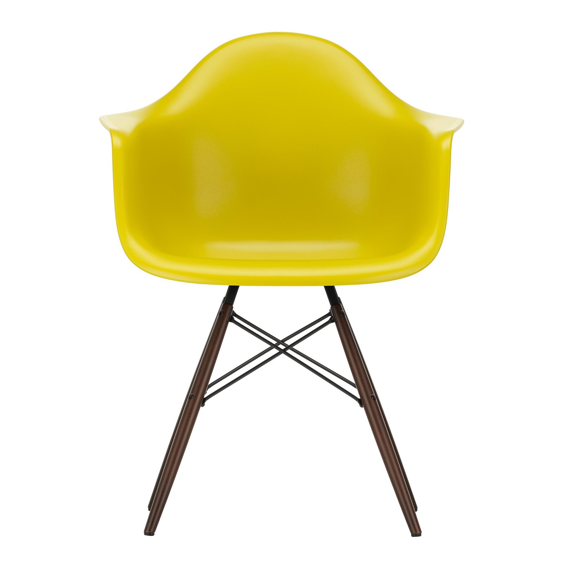 Eames Plastic Armchair DAW RE Dark Maple Base