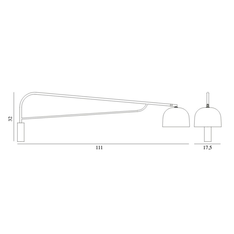 Grant Wall Lamp 111cm