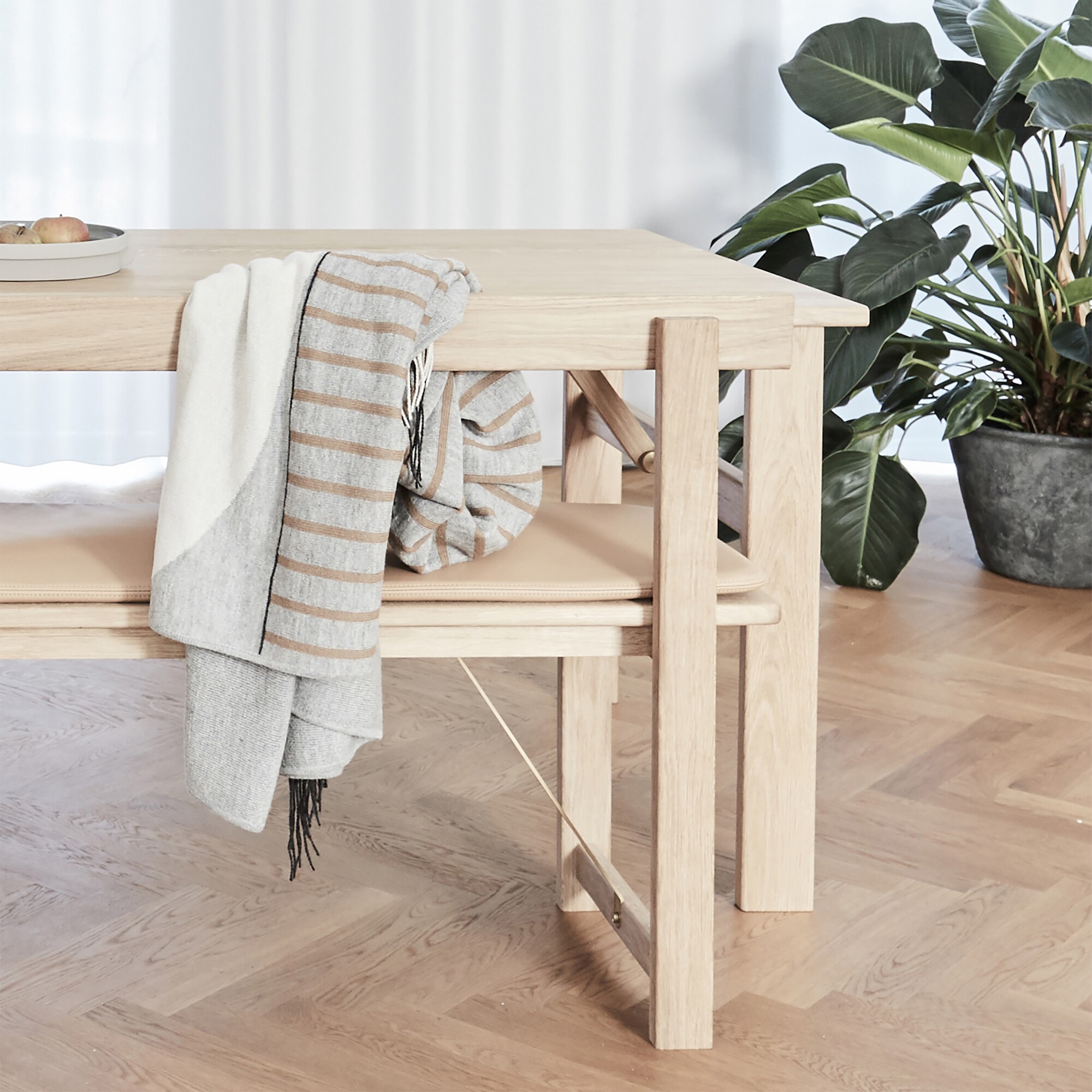 Aymara Blanket Pattern Grey 190x130cm