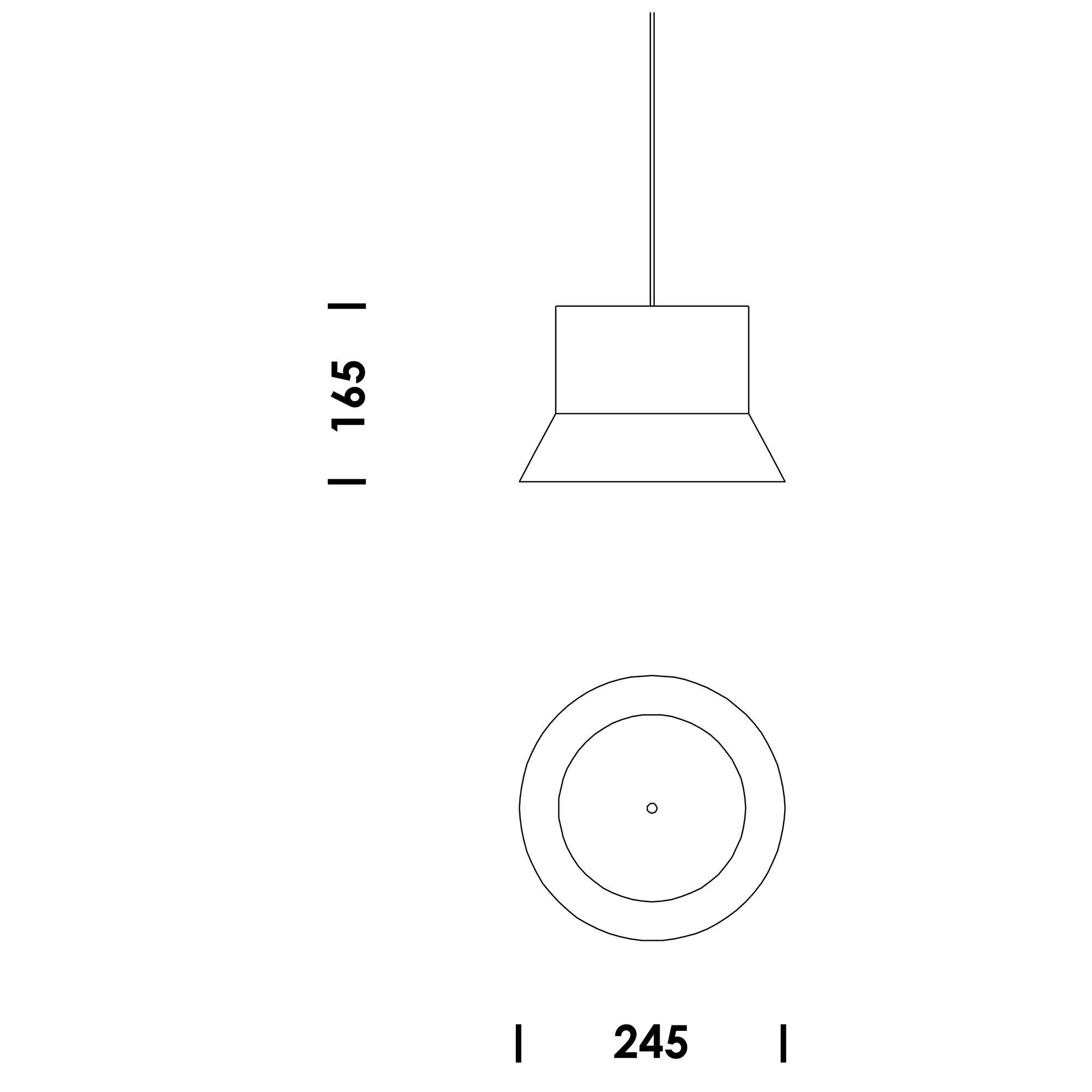 Hat Suspension Lamp L