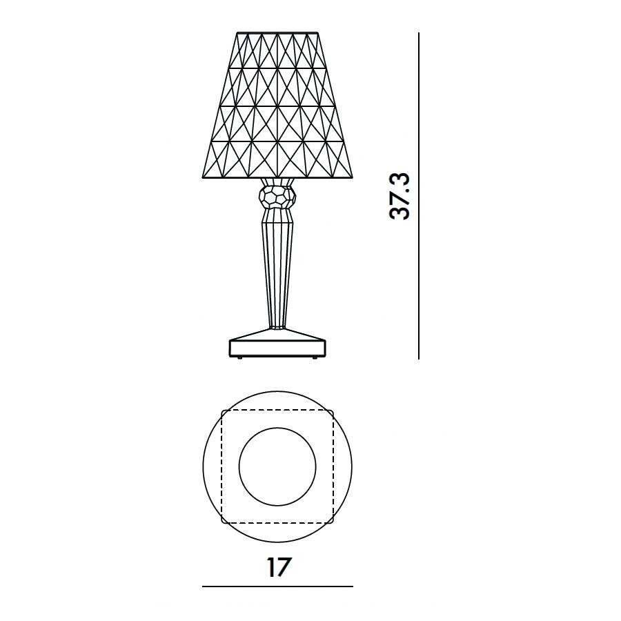 Big Battery LED Table Lamp With Battery