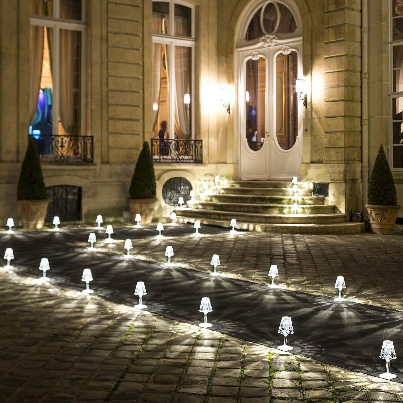 Battery LED Outdoor Table Lamp with Battery  H 26