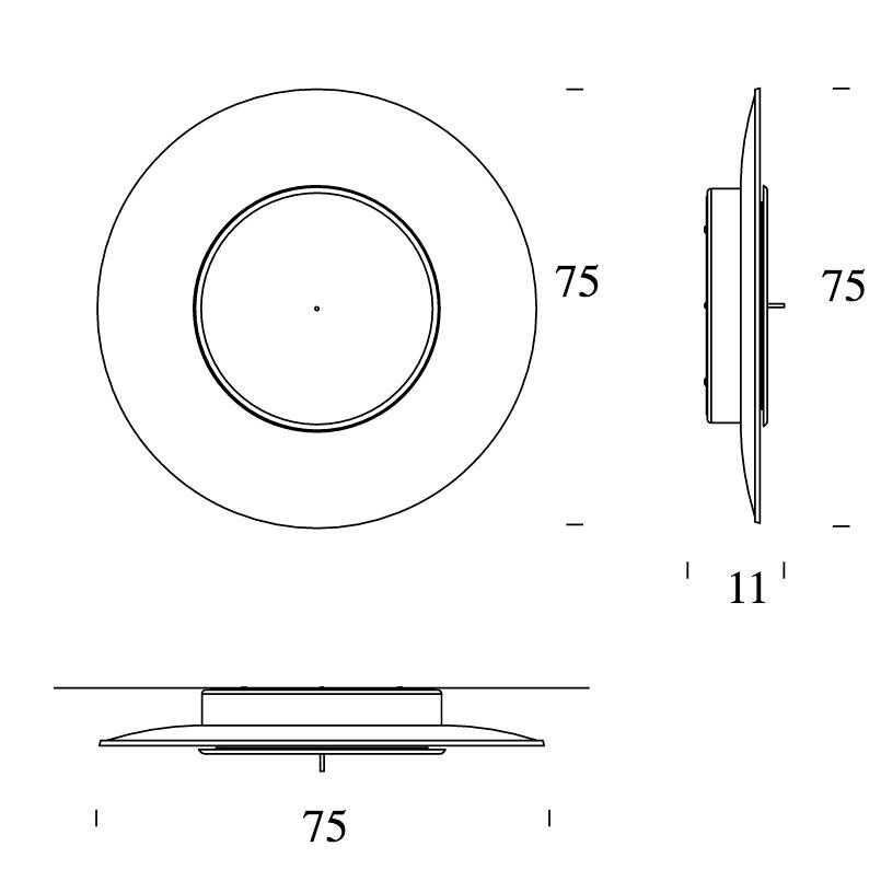 Lunaire LED Wall/Ceiling Lamp