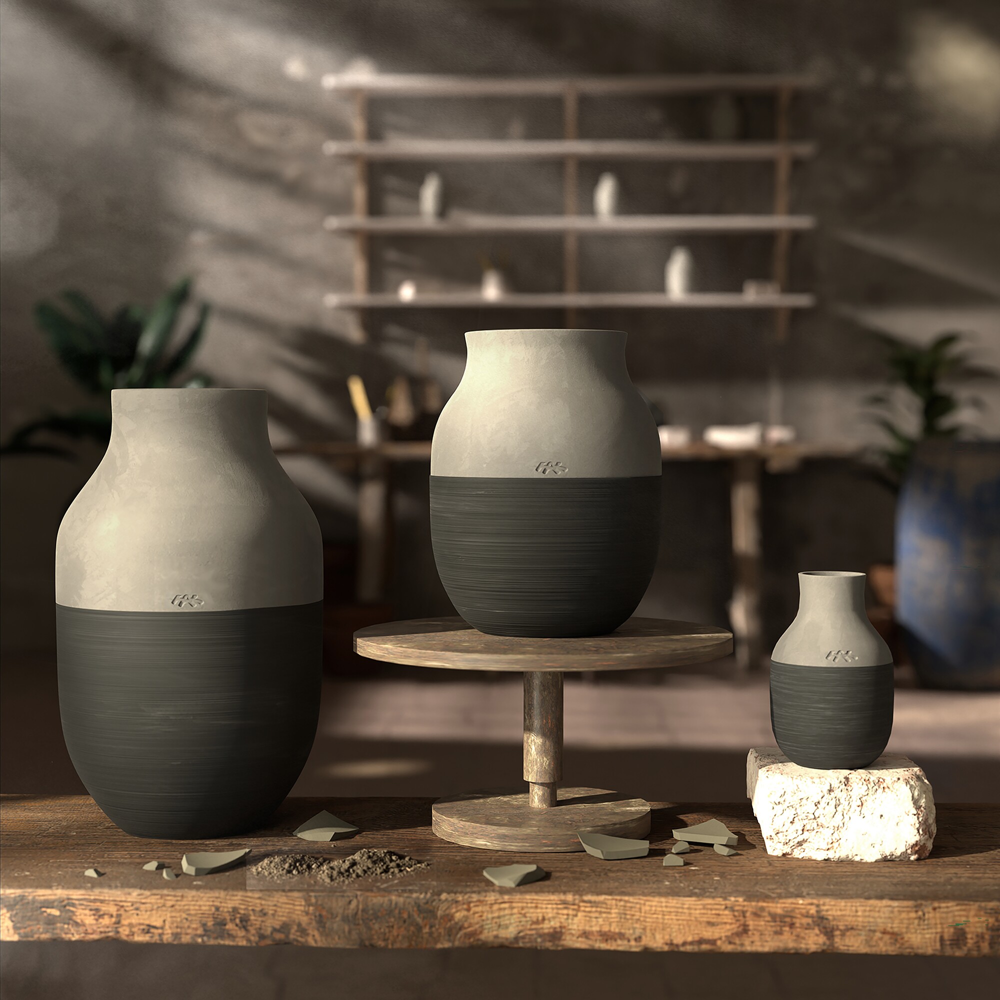 Omaggio Circulare Vase H 20cm