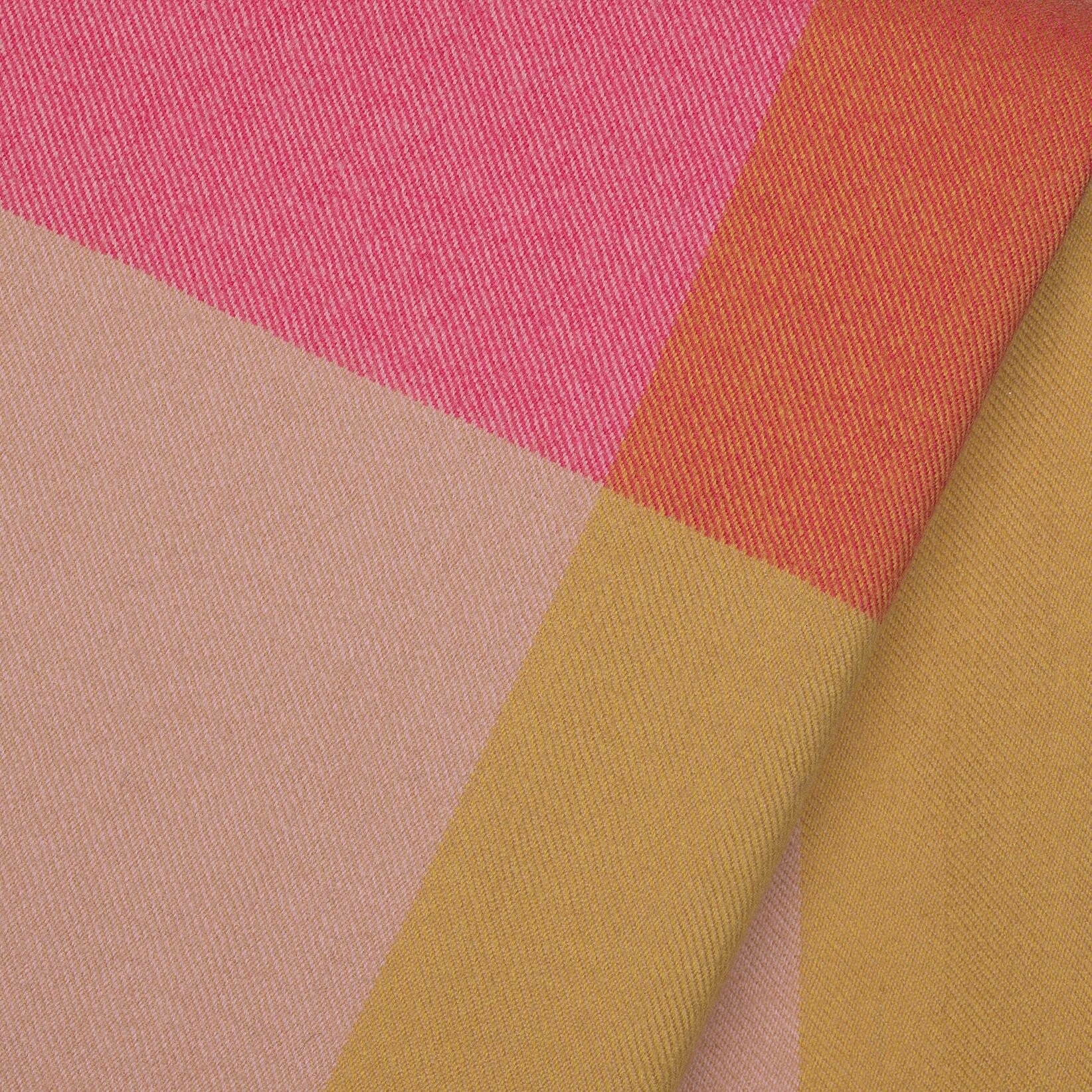 Colour Block Wool Blanket