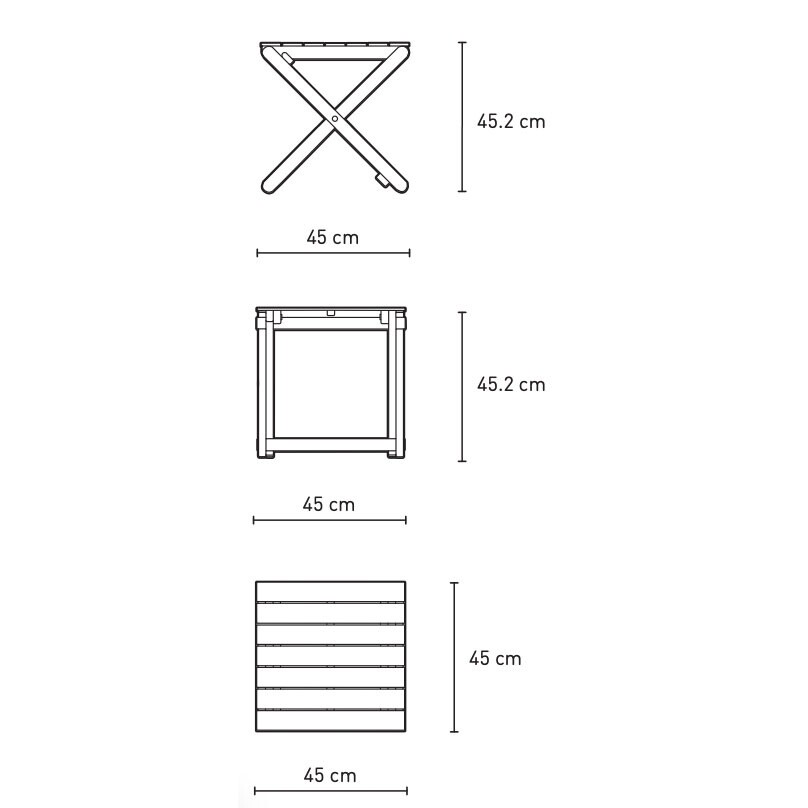 BM5868 Garden Side Table Foldable