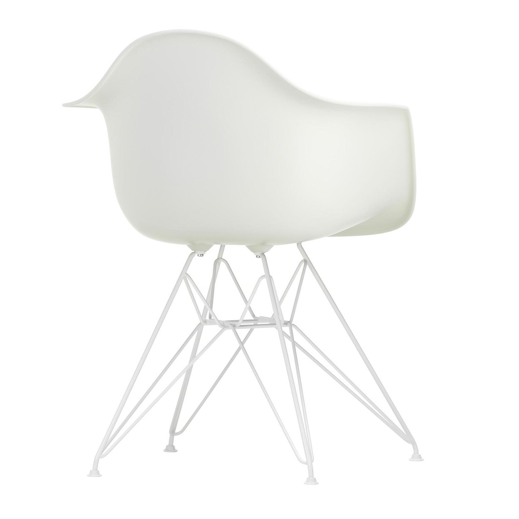Eames Plastic Armchair DAR White Base