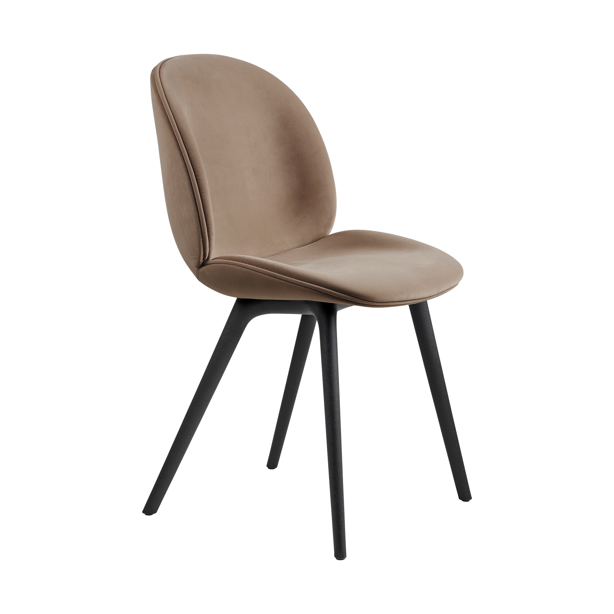 Beetle Dining Chair Full Upholstered Base Plastic