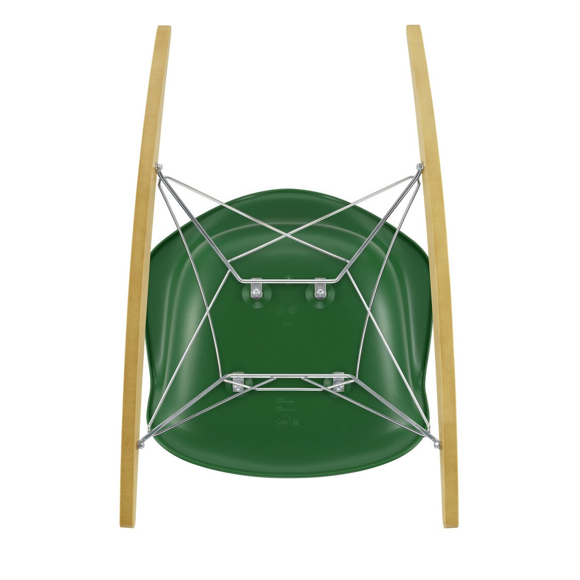 Eames Plastic Armchair RAR RE Rocking Chair White Base