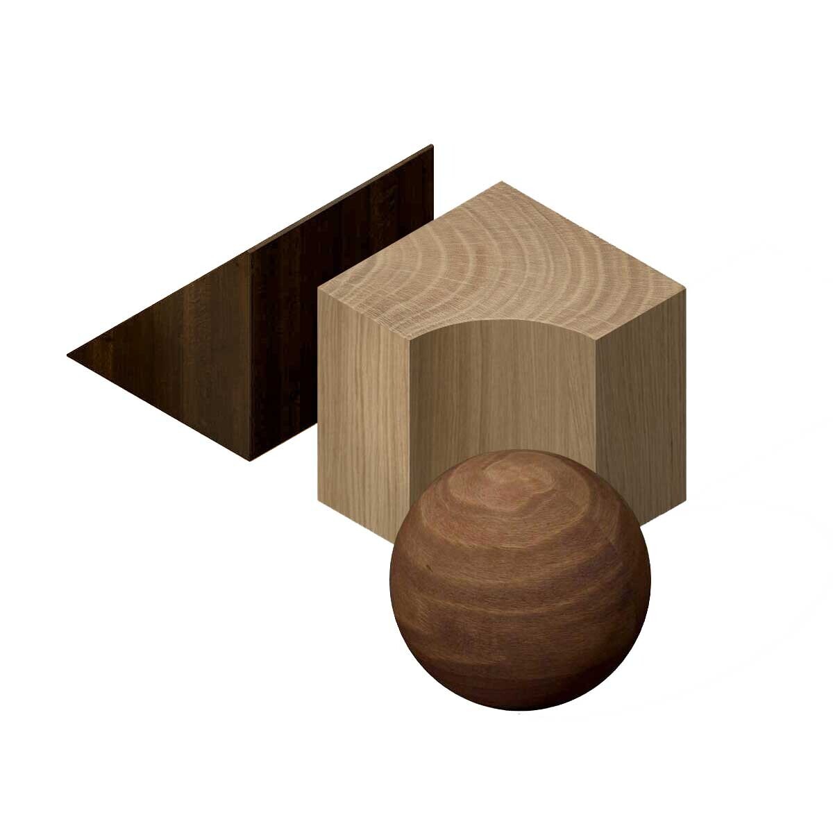 August Wooden Elements Set of 3