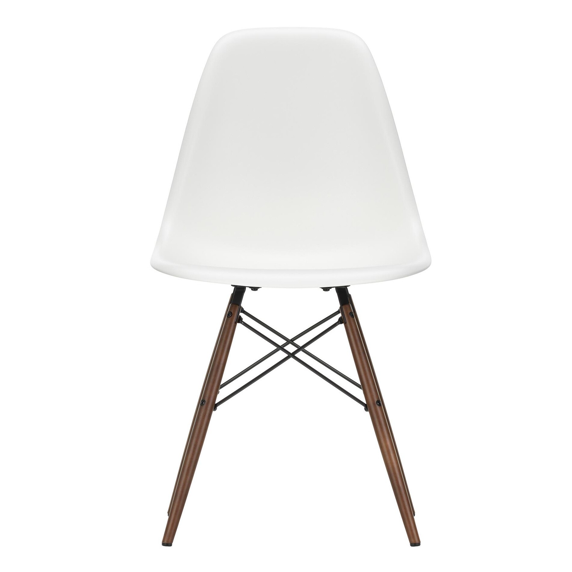 Eames Plastic Side Chair DSW Dark Maple Base