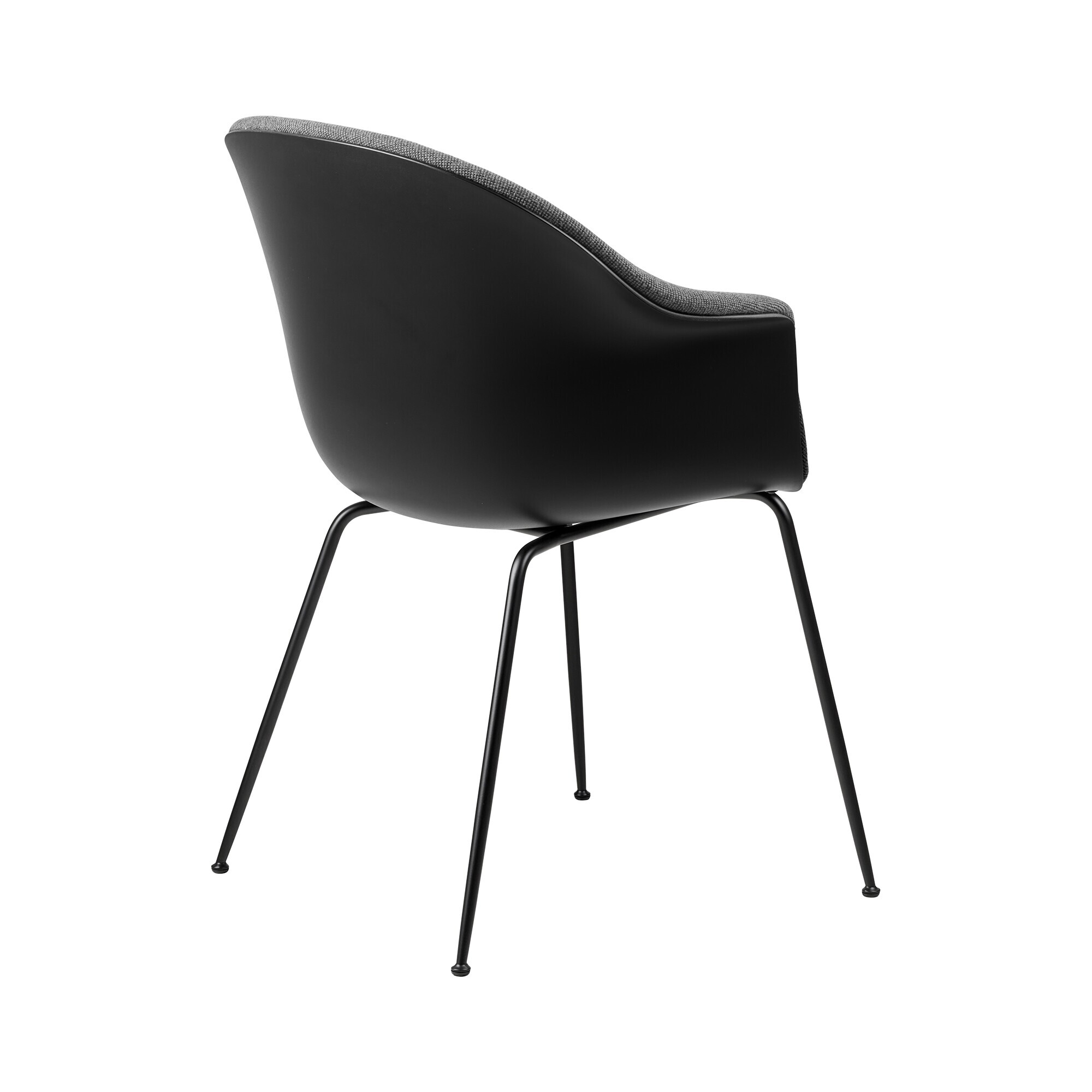 Bat Dining Chair Front Upholstered Base Conic