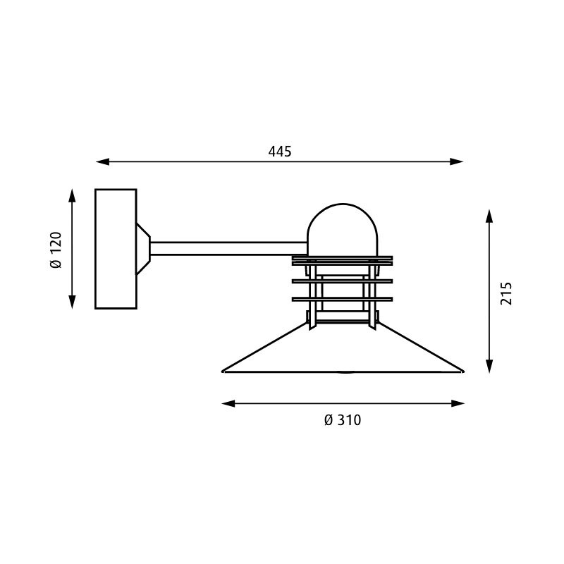 Nyhavn Outdoor Wall Lamp