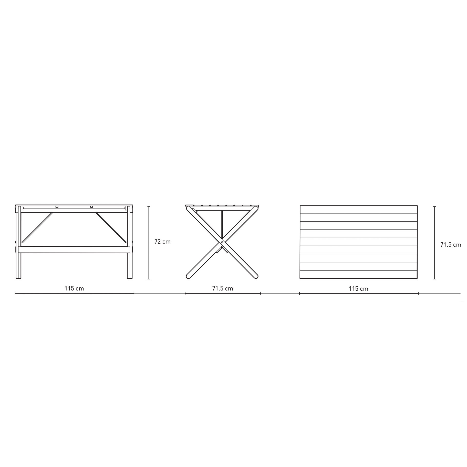 BM3670 Outdoor Folding Table