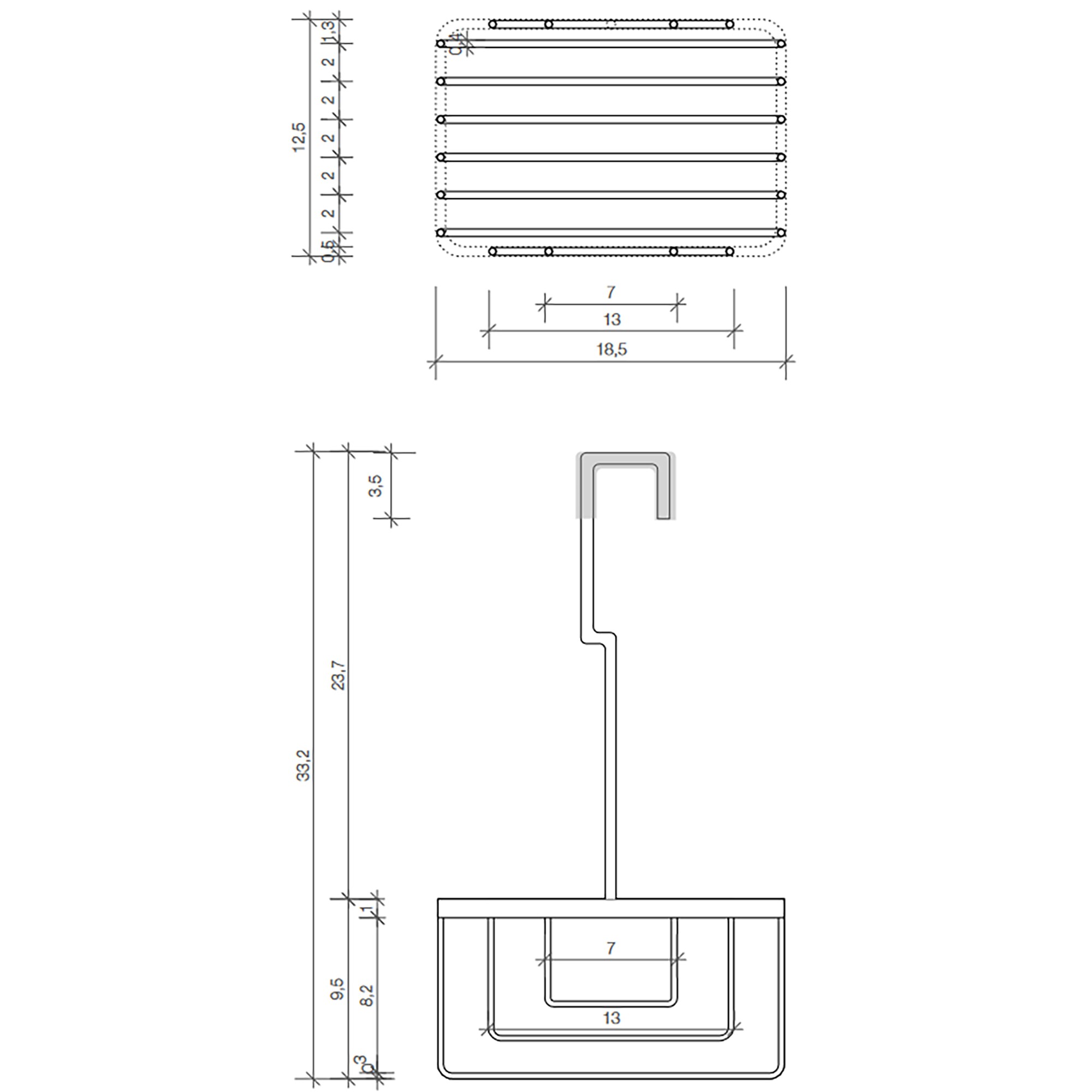 DW 227 Hang-Up Shower Basket