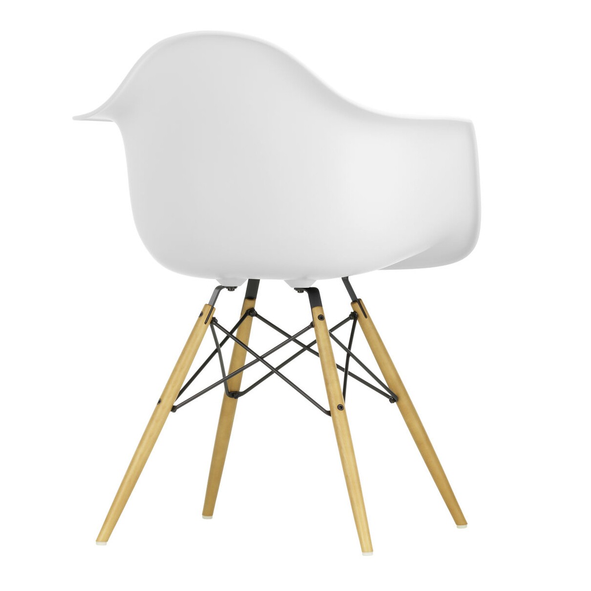 Eames Plastic Armchair DAW RE Golden Maple Base