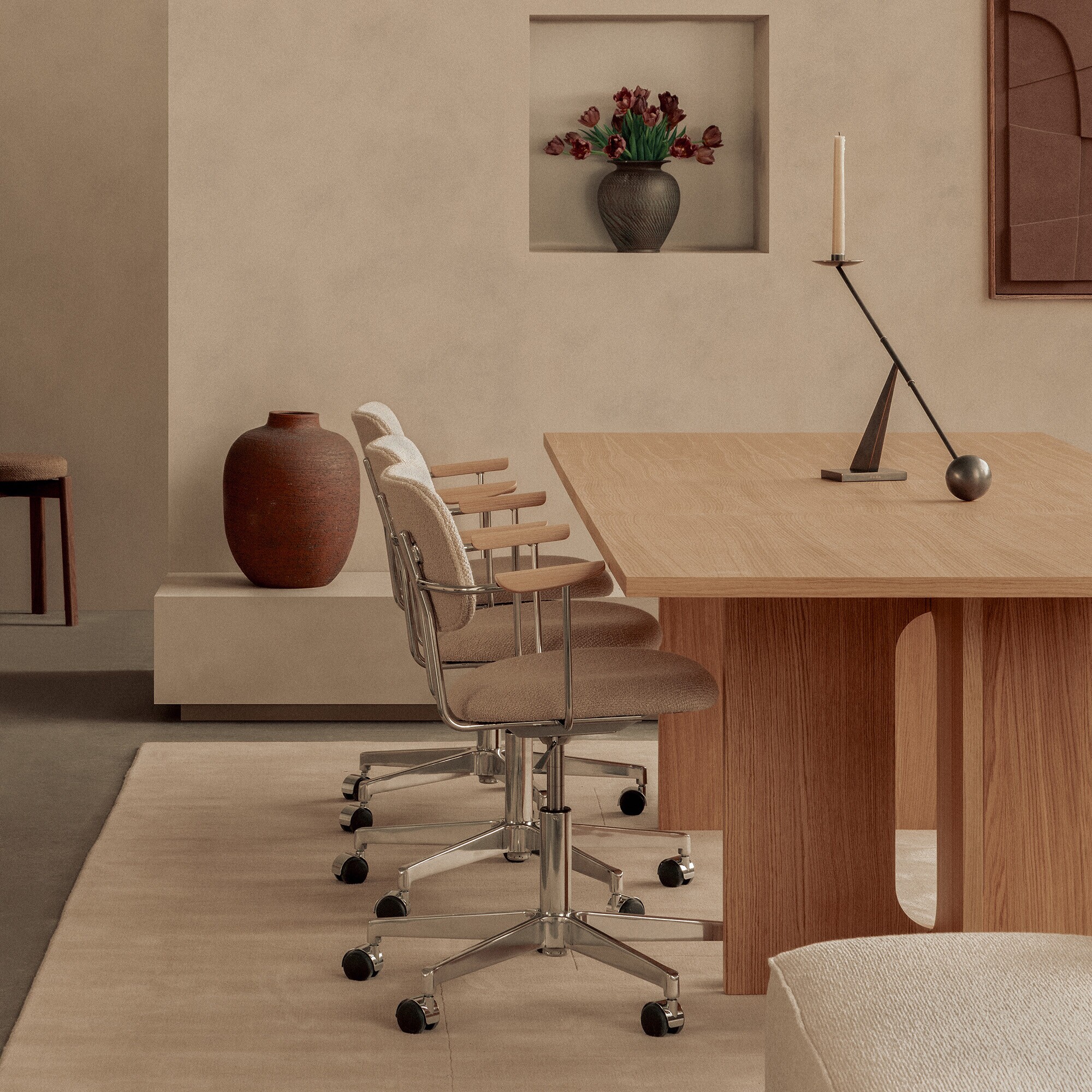 Co Task Chair with Armrests Fabric