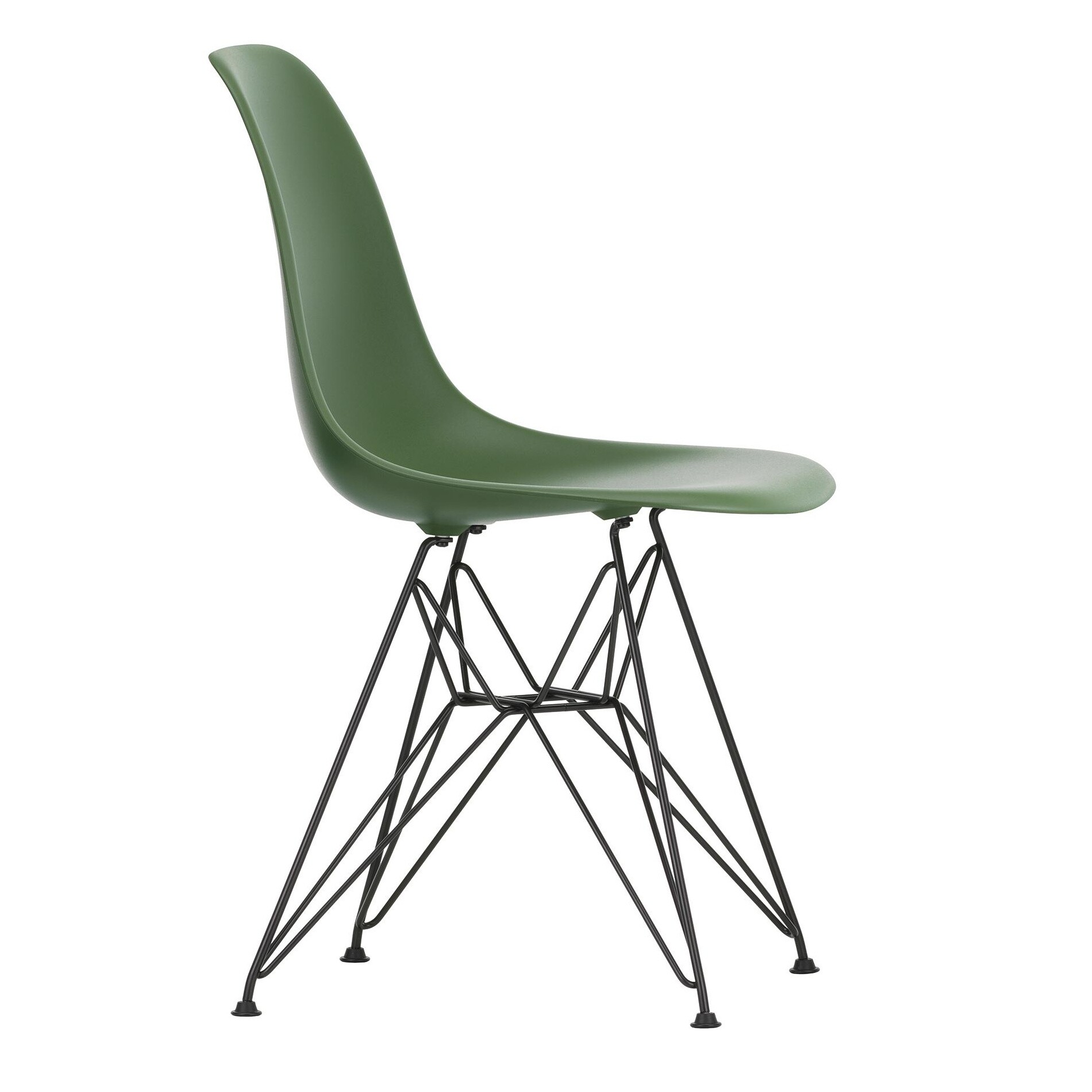 Eames Plastic Side Chair DSR RE Black Base