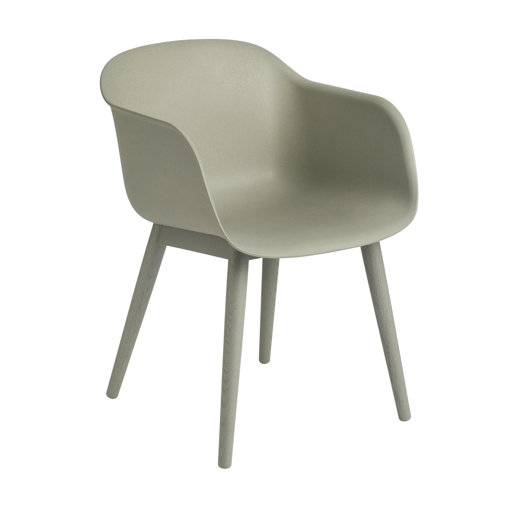 Fiber Chair Armchair Wood Base Recycled