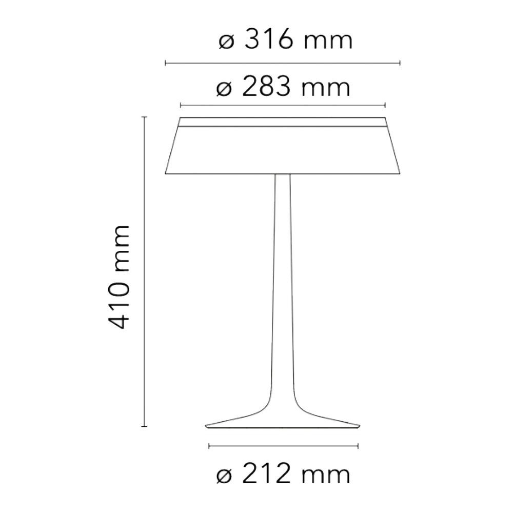 Bon Jour LED Table Lamp White