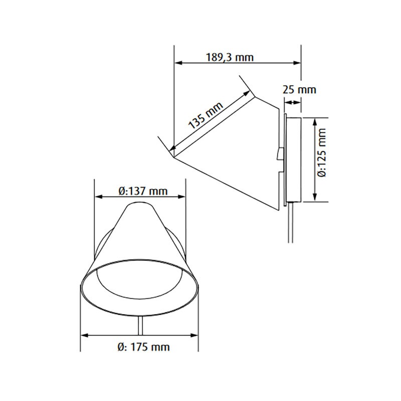 Keglen LED Wall Lamp 3000K