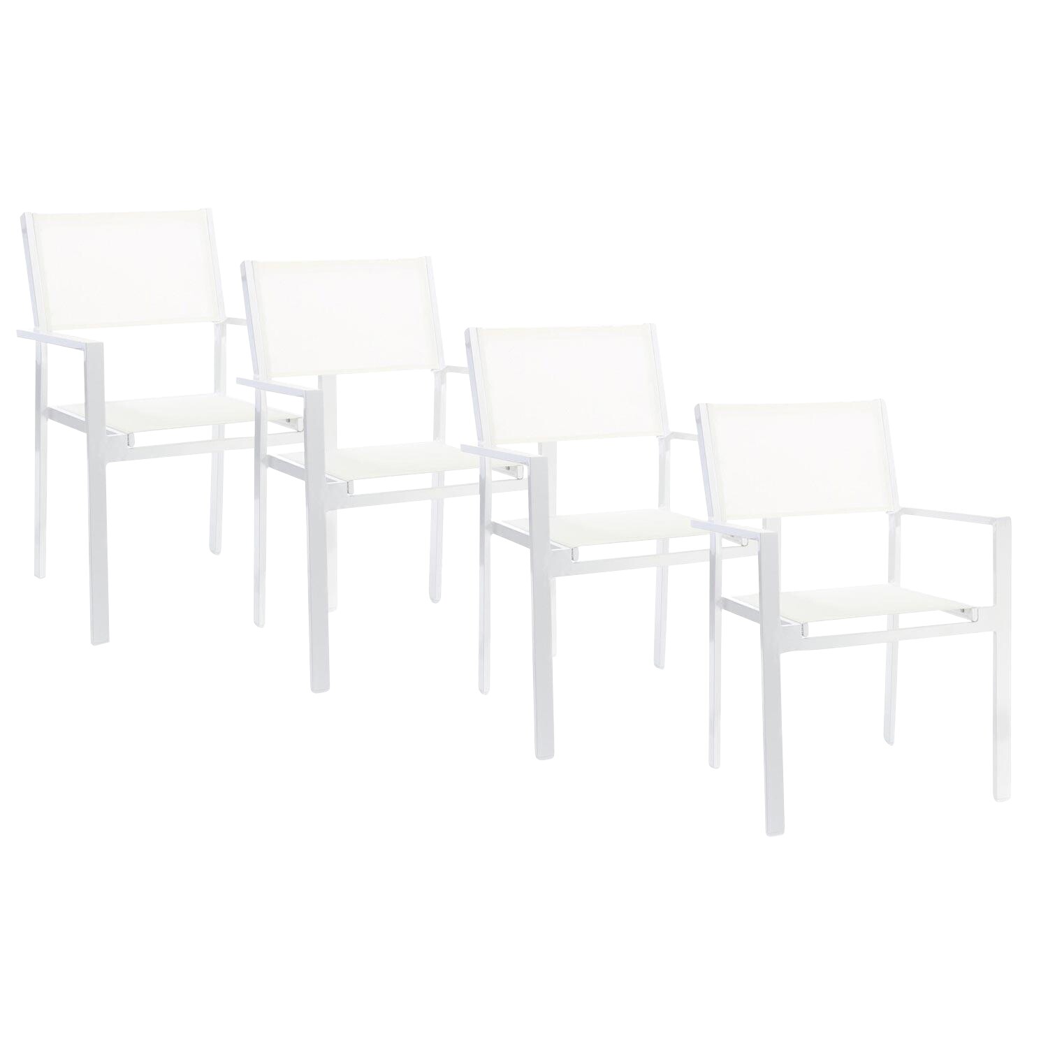 Cubic Garden Armchair Set of 4