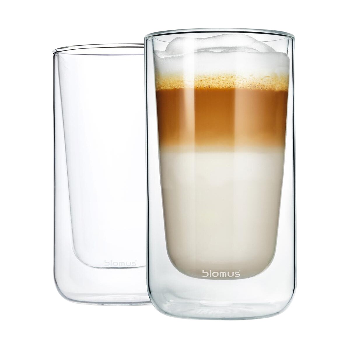 Nero Insulated Latte Macchiato Glass Set of 2