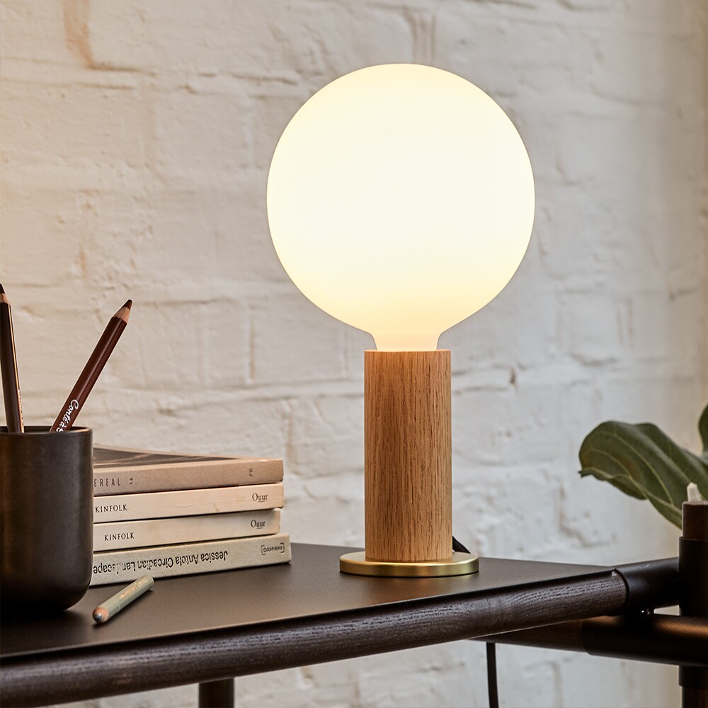 Oak Knuckle Table Lamp