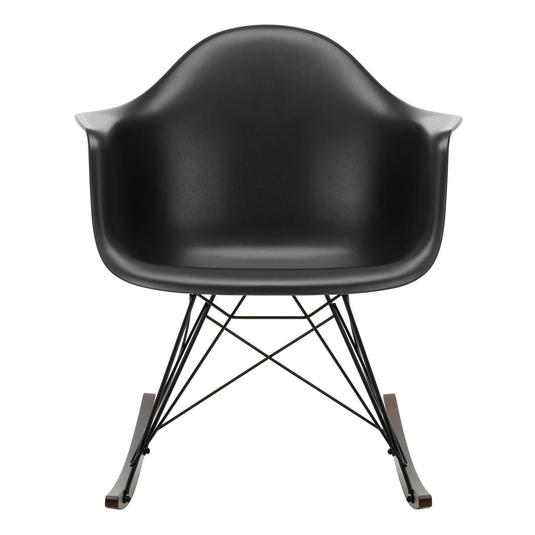 Eames Plastic Armchair RAR RE Rocking Chair Black