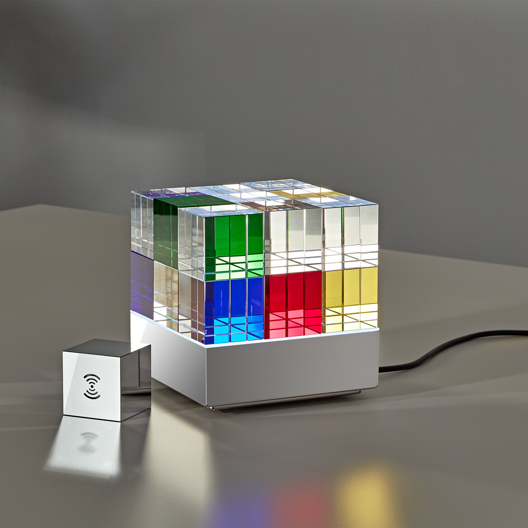 CubeLight move LED Battery Lamp with Radio Cube