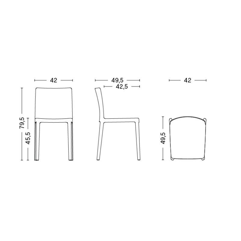 Élémentaire Chair Set of 4